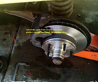 new brake pads install plaster's garage.