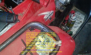 ATV from china repair plaster's garage.