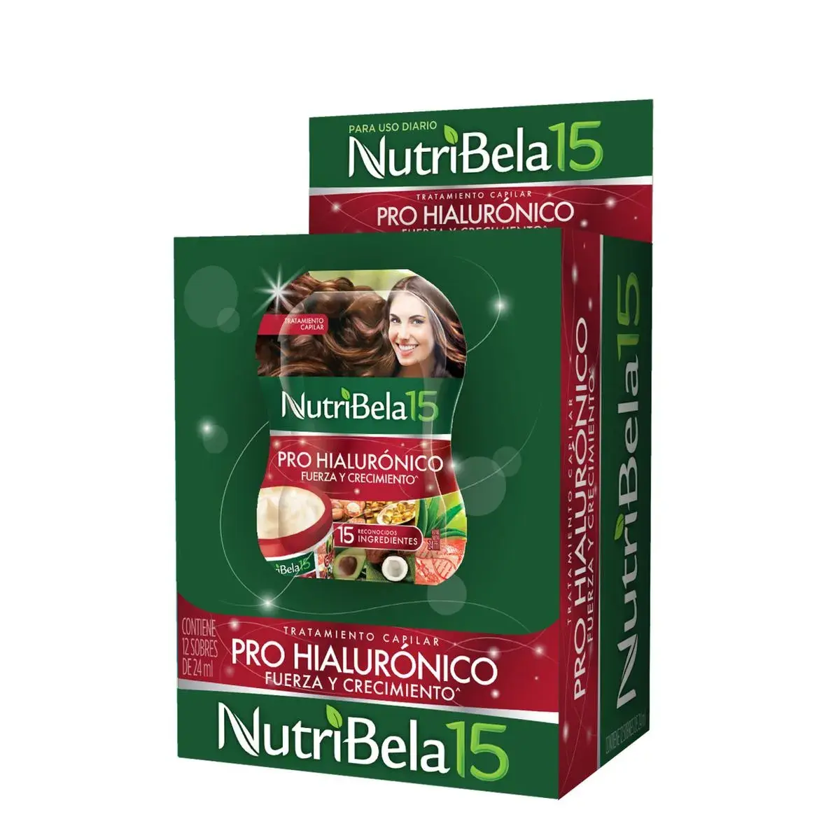 Tratamiento Nutribela Pro Hialuronico X 12 Sobres X 24 Ml C/u