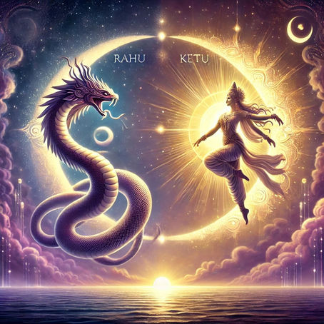 Zuidelijke en Noordelijke Maansknoop in Maagd - Vissen