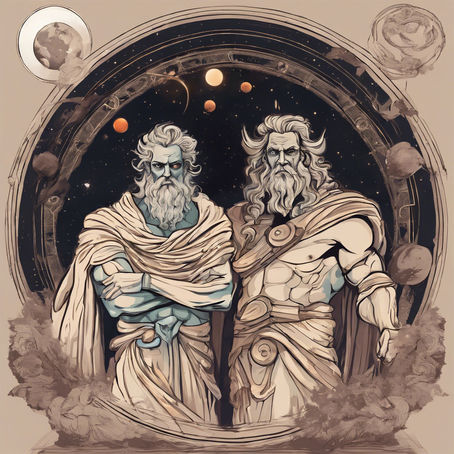 Jupiter vierkant Saturnus op kerstavond (24/12/2024)