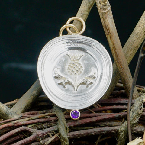 Scotland thistle necklace