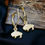 Thumbnail: Mini Buffalo Dangle Earrings - 18k Gold