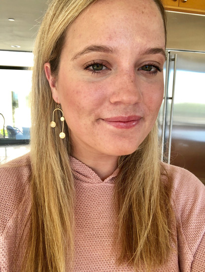Silver chandalier earrings