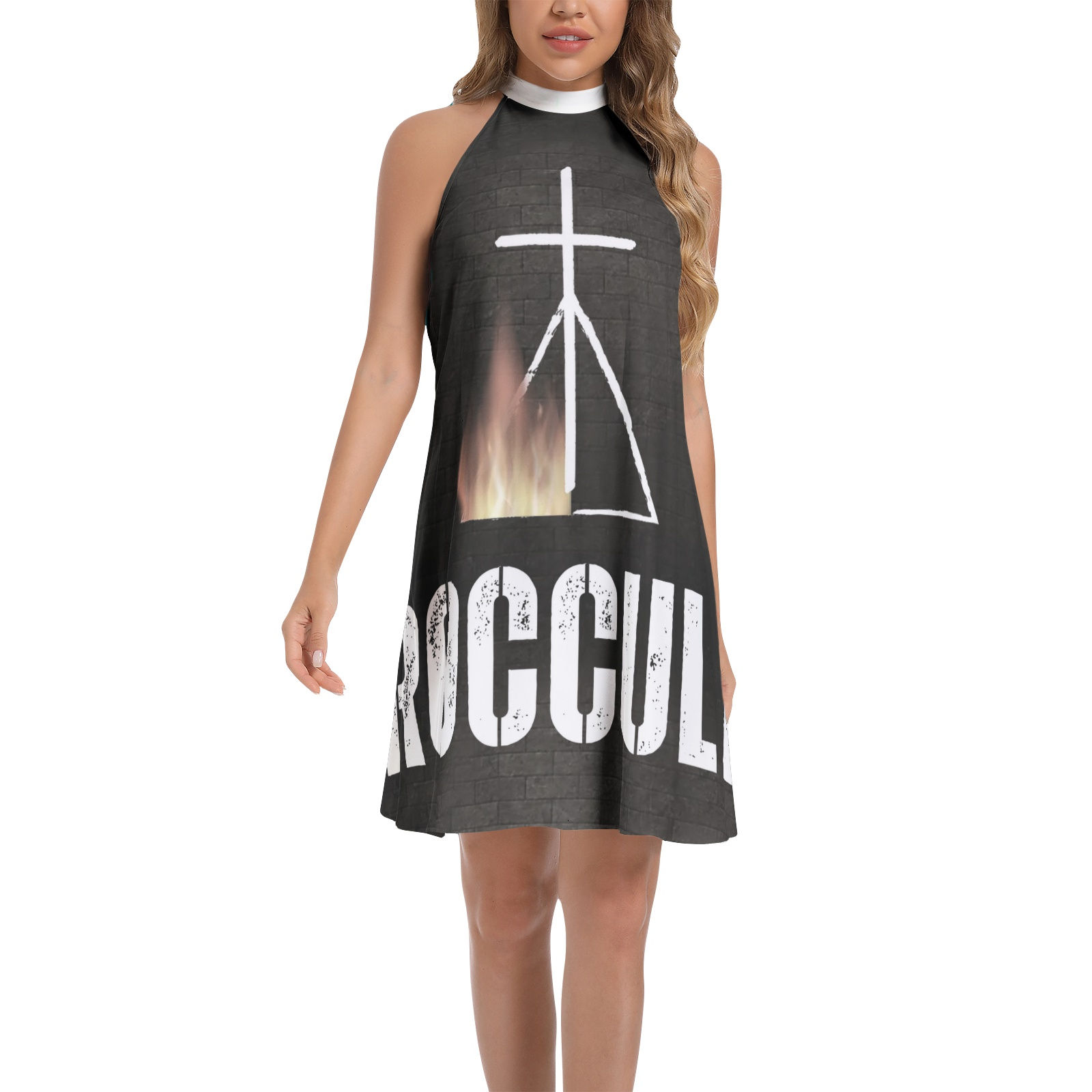 ROCCULT HALTER DRESS