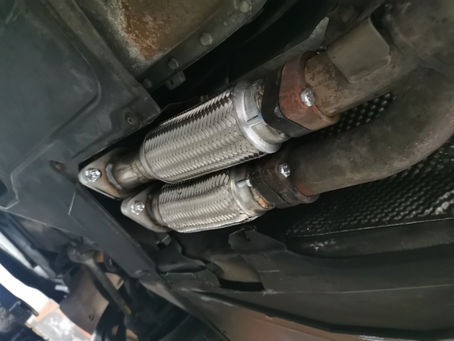 EXHAUST FLEXI FAILURE AND REPAIR