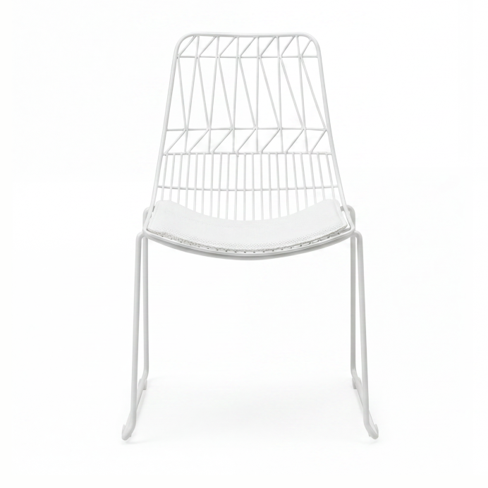 WIRED DINING CHAIR WHITE