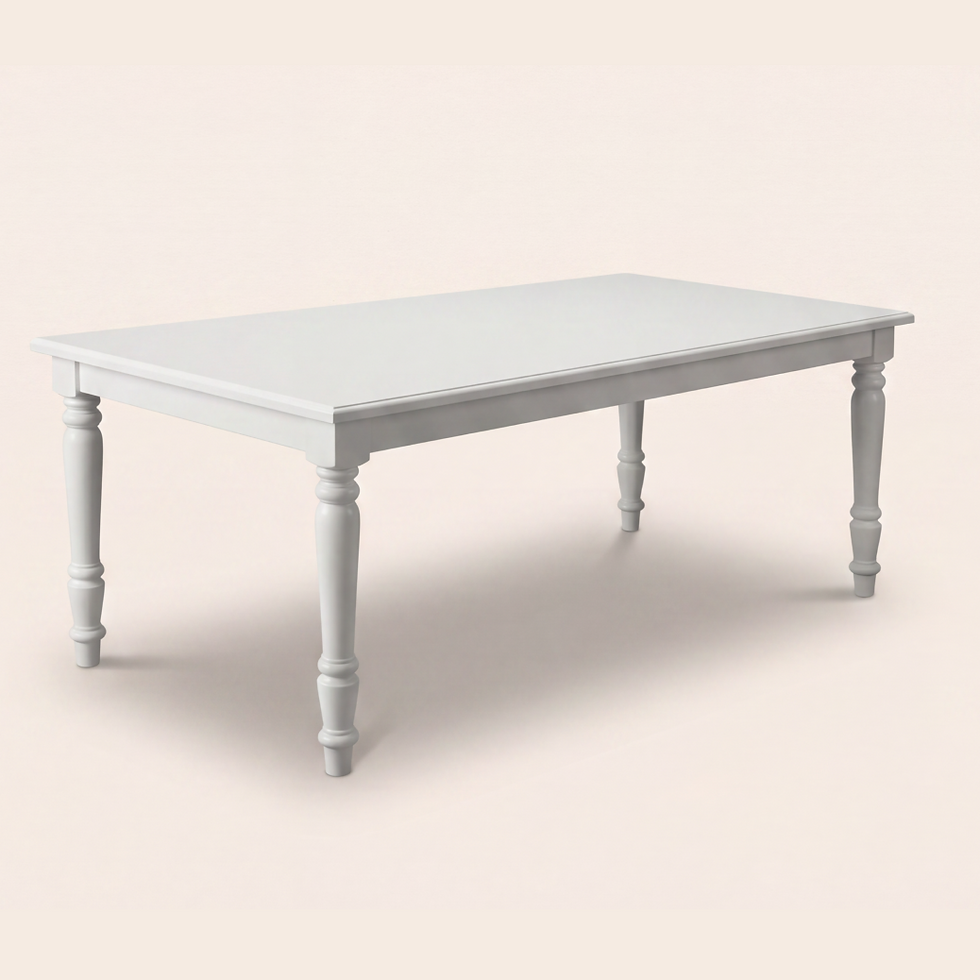 Thumbnail: DINING RECTANGLE TABLE WHITE