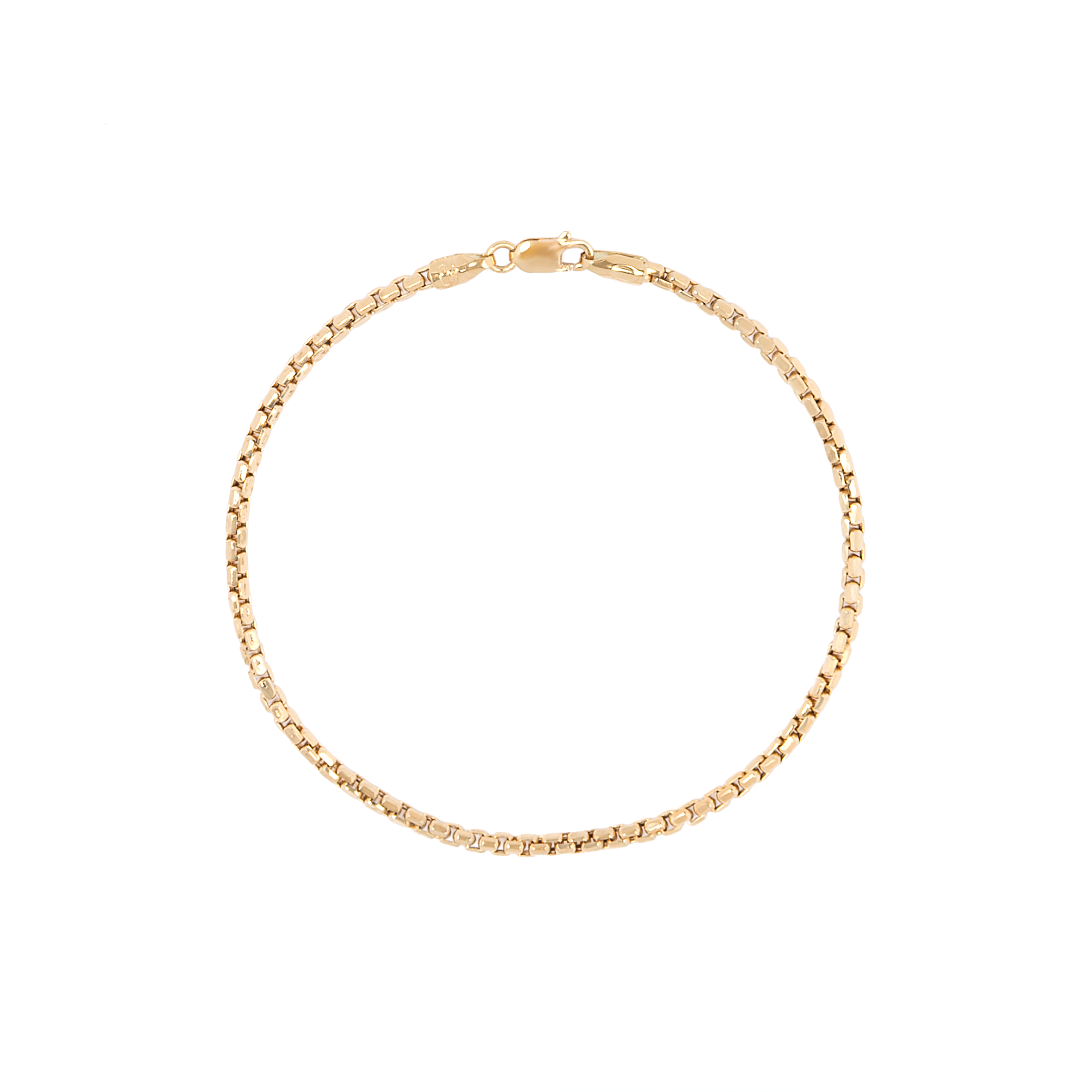 Pulseira de Ouro Amarelo 18k Veneziana Roliça
