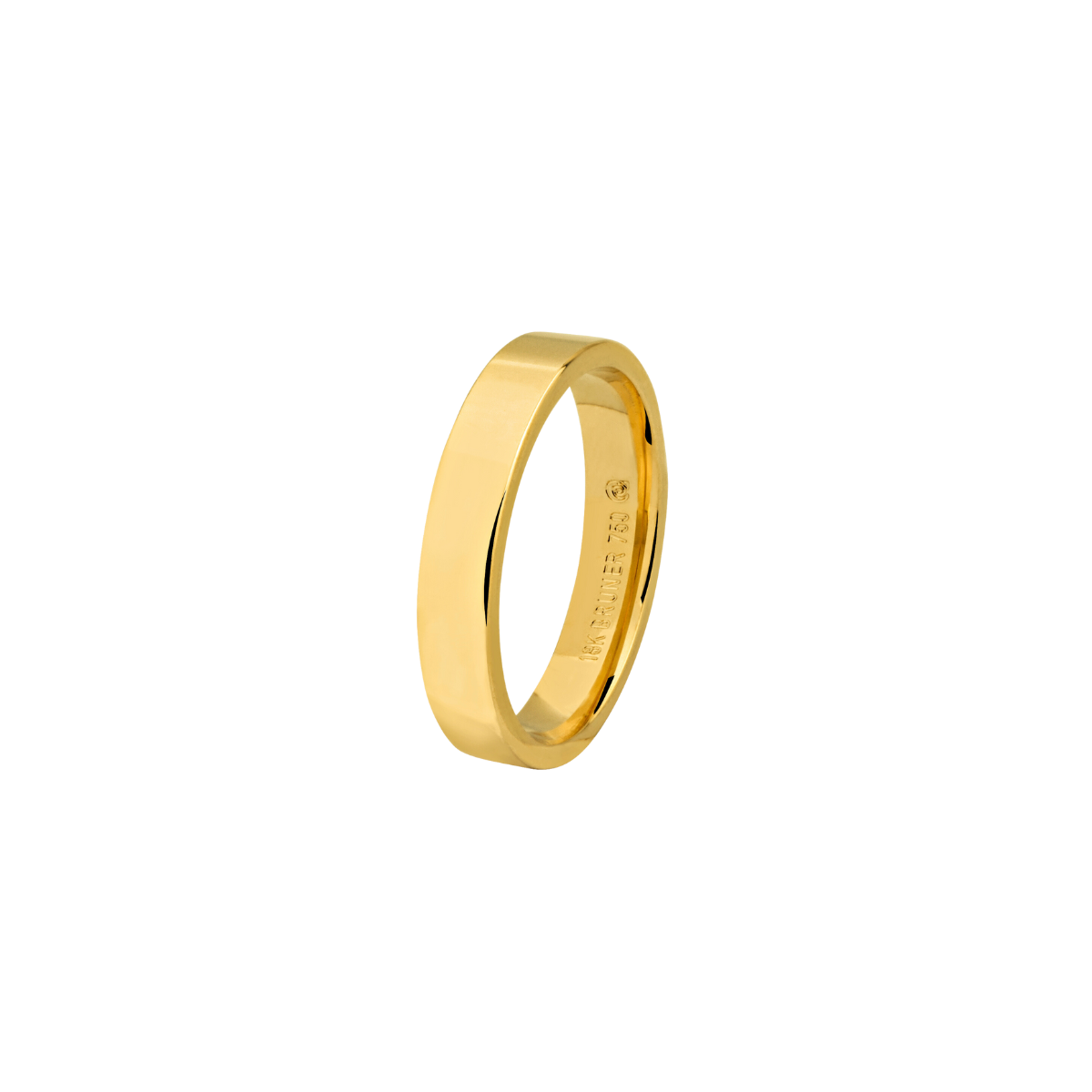 Aliança de Ouro Amarelo 18k Lisa