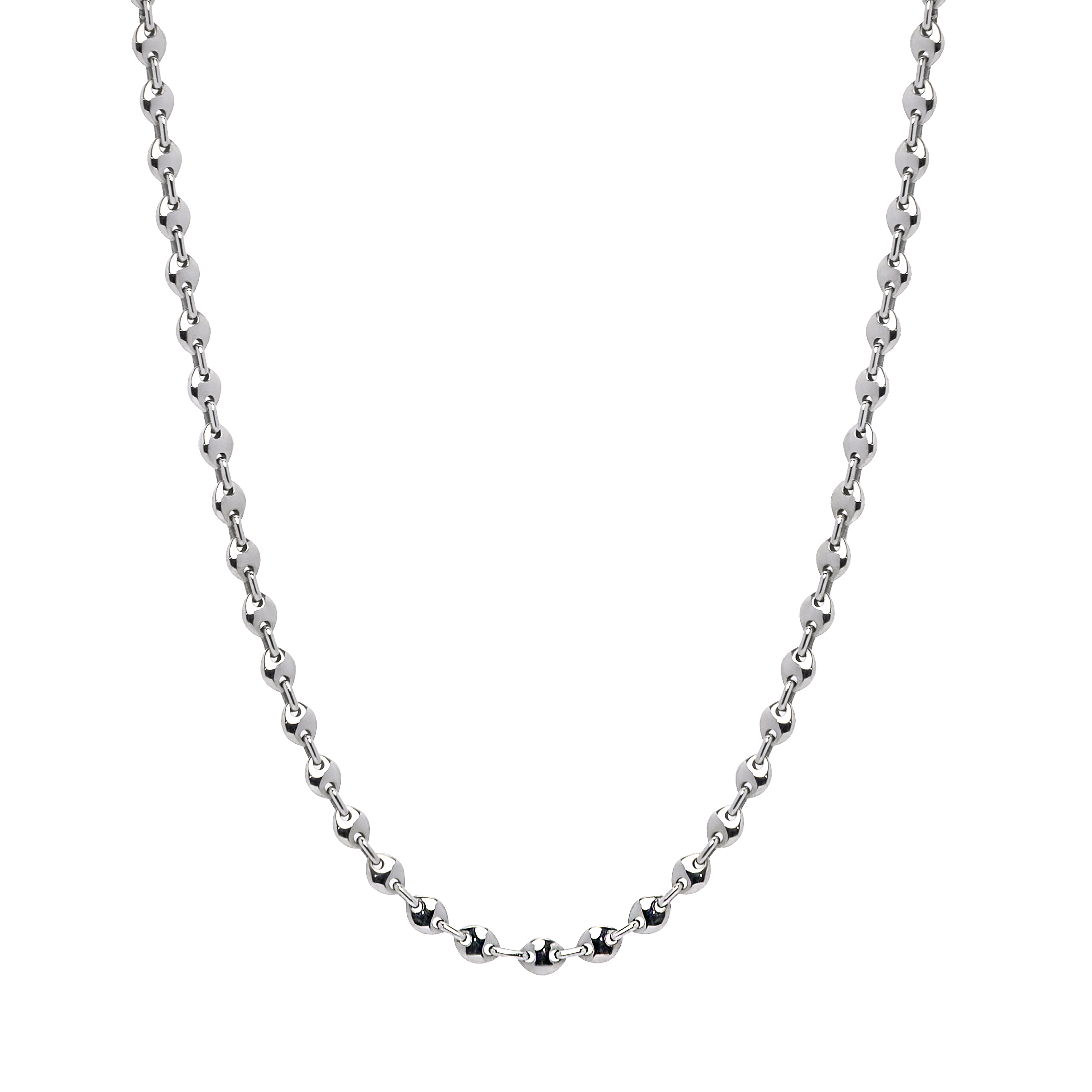 Gargantilha de Ouro Branco 18k Elo Gucci