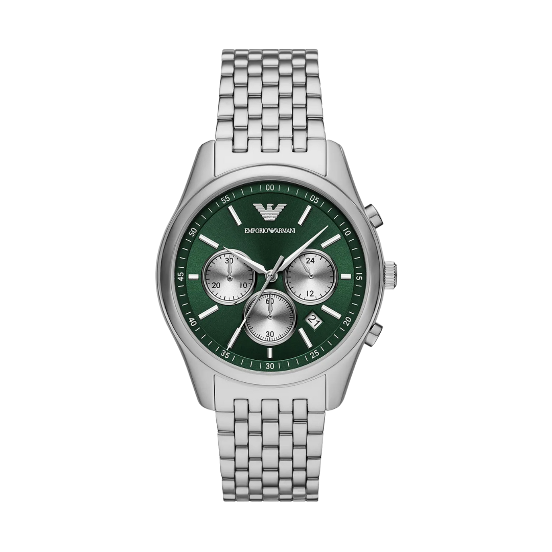 Relógio de Pulso Emporio Armani AR11581 Cronógrafo Aço Verde