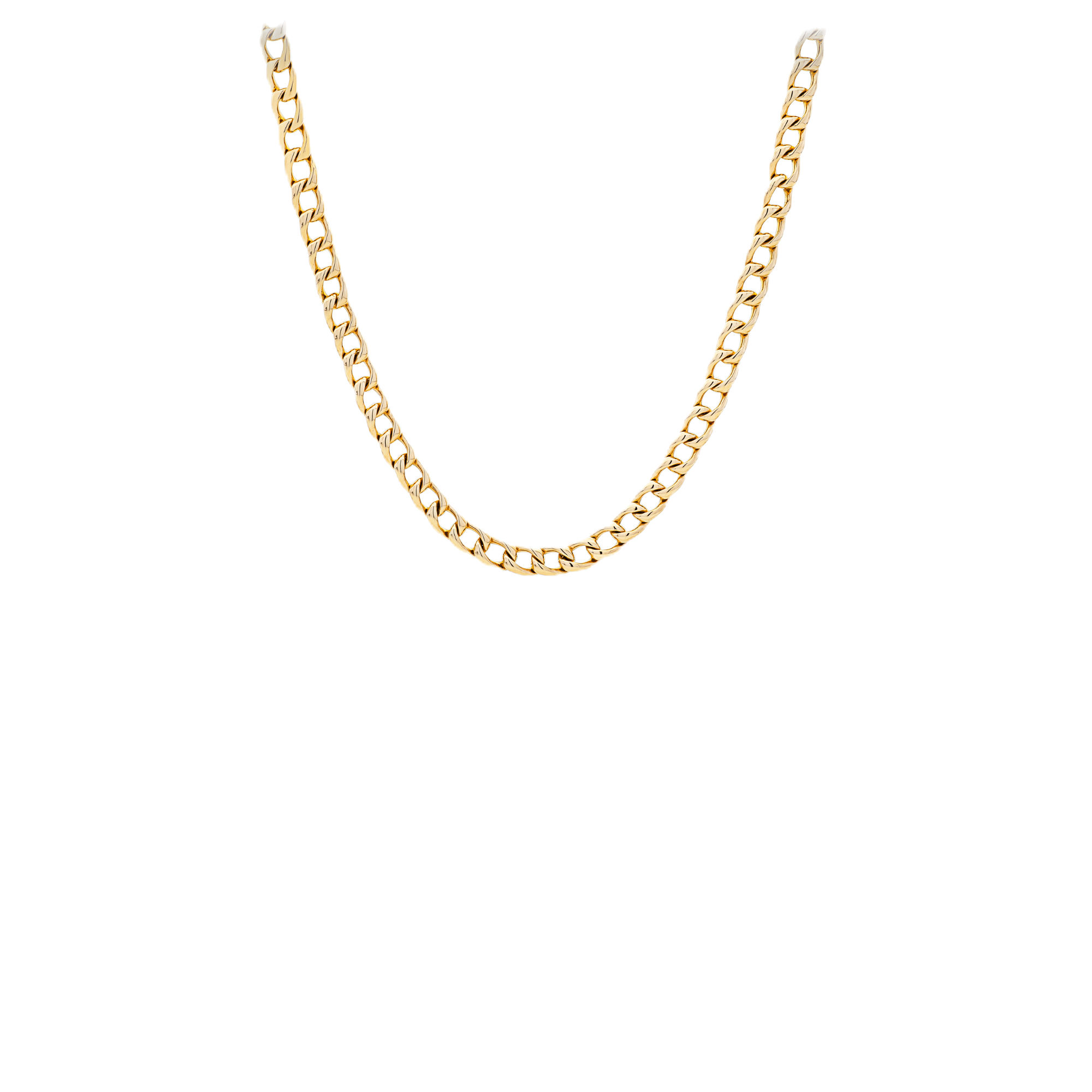 Gargantilha de Ouro Amarelo 18K Choker Elos Groumet