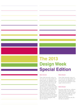 Dresign week special edition traits rvb