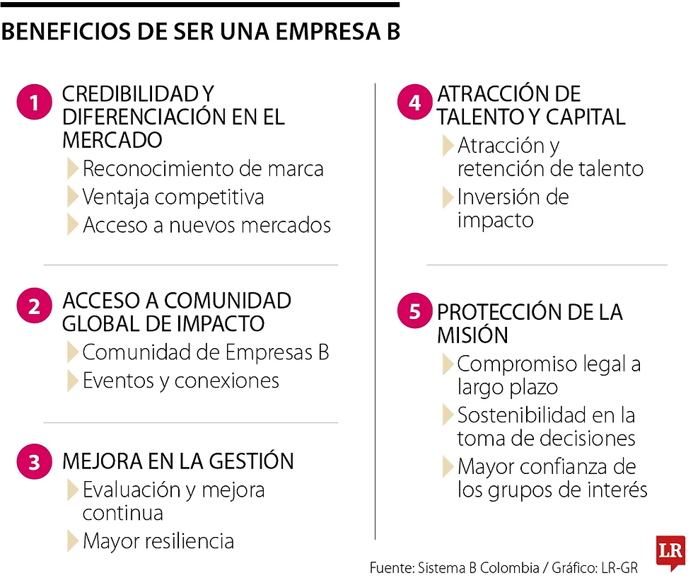 Ser Empresa B, acceso a una comunidad de impacto y diferenciación