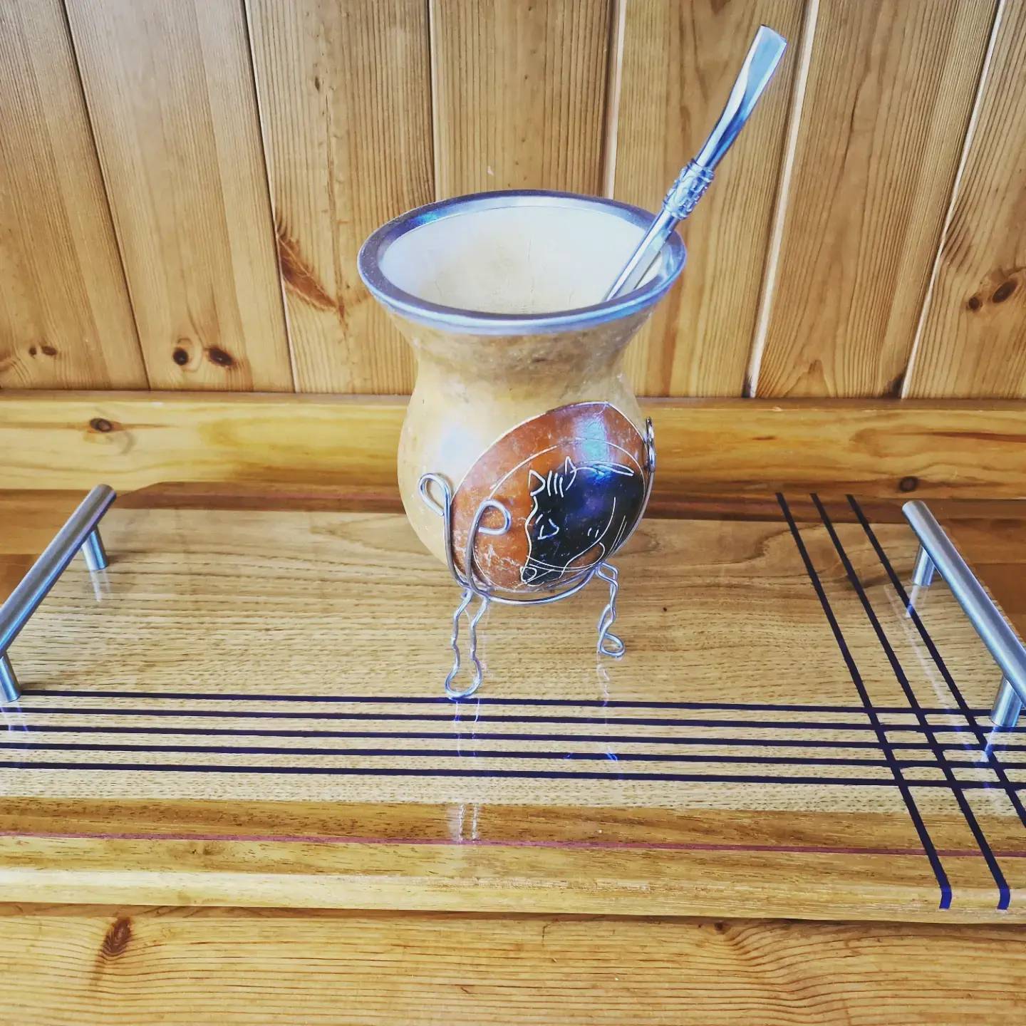  Beautiful Coffee Tray, serving tray with hardwood 