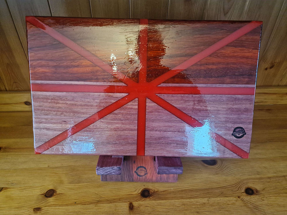 Thumbnail: Chef kitchen Chopping board,  serving bord,  cutting board  with epoxy resin 