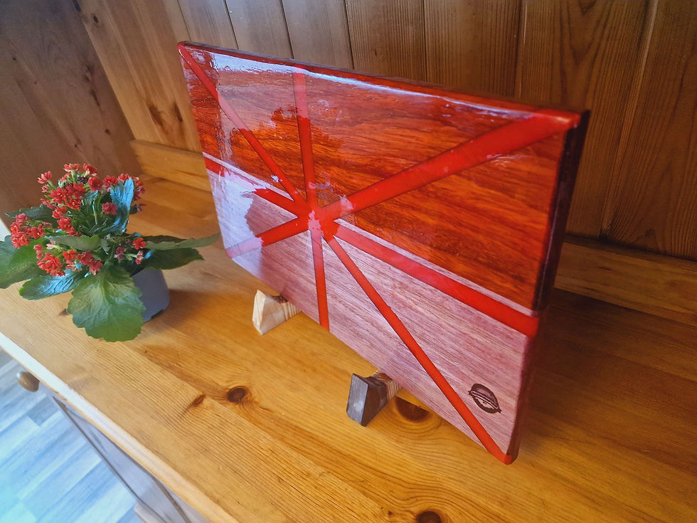 Thumbnail: Chef kitchen Chopping board,  serving bord,  cutting board  with epoxy resin 