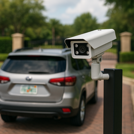 LPR Camera at community entrance