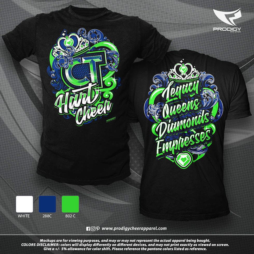Mockups Cheer T-shirt Prodigy Cheer Apparel