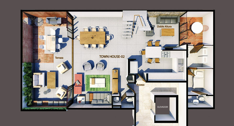 Planta Baja de Town House