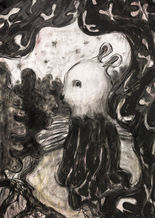 The Child Wearing a Rabbit Mask