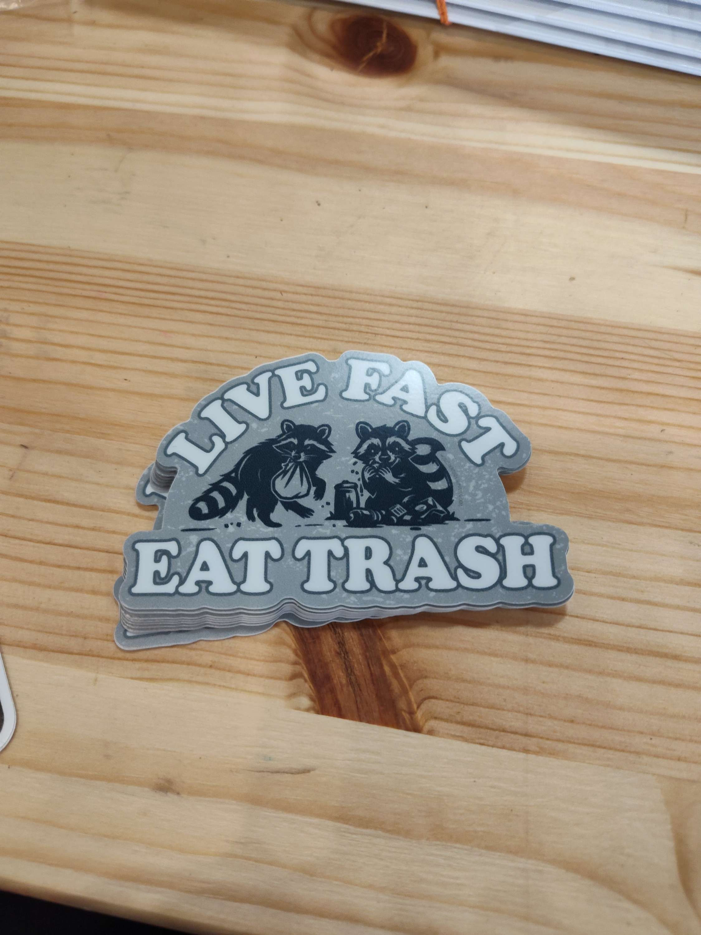 Live fast Trash sticker