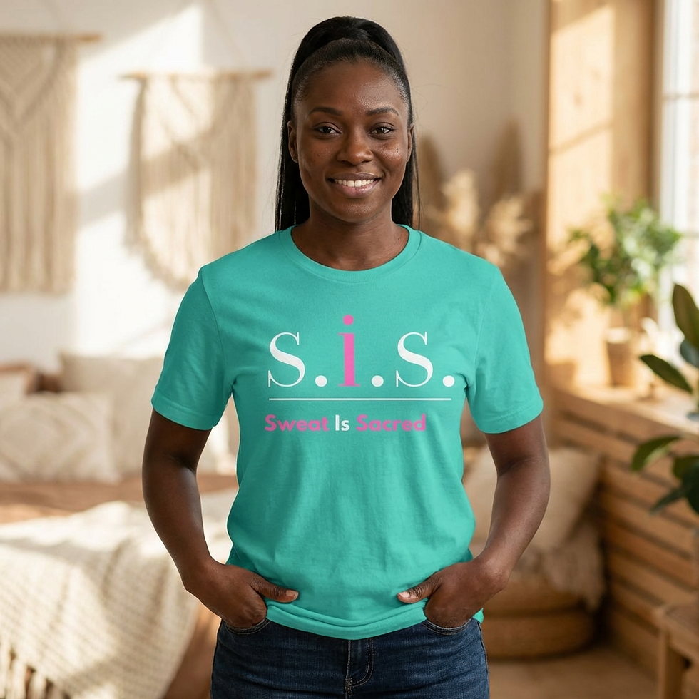 Thumbnail: S.I.S. Sweat Is Sacred T-Shirt | Fitness Tee, Motivational Workout Top