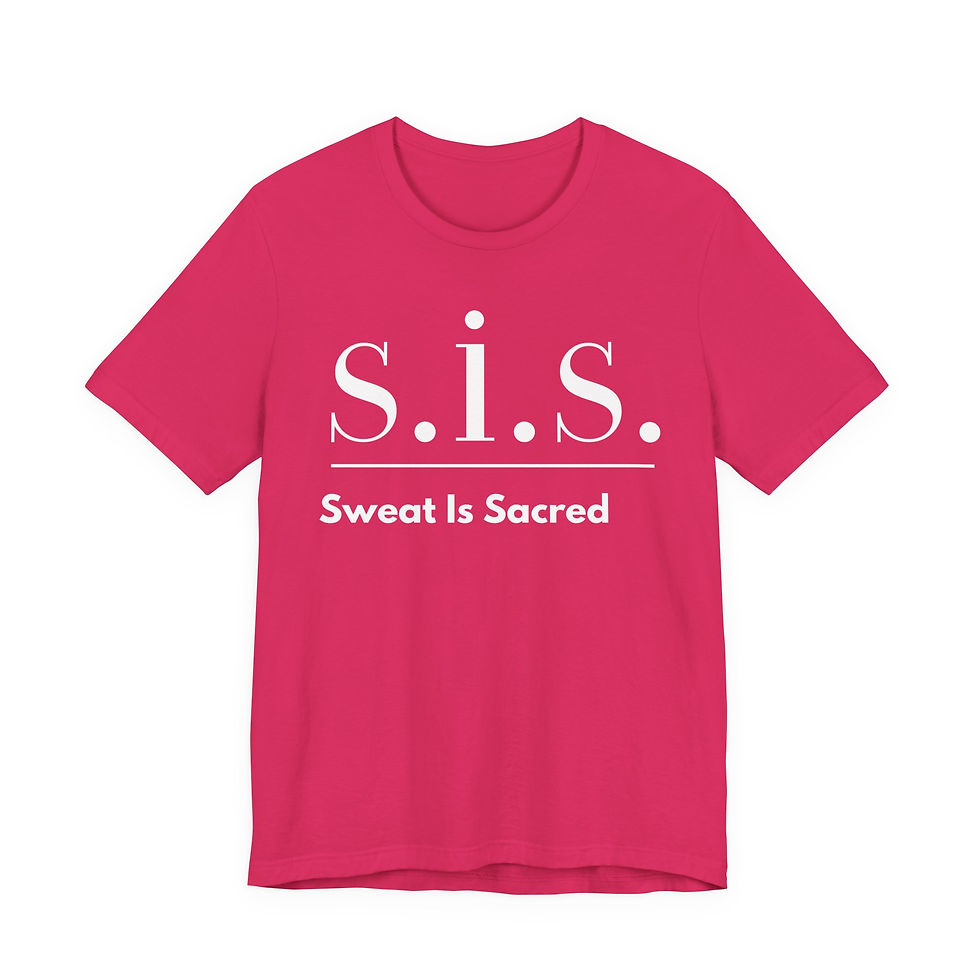 Thumbnail: S.I.S. Sweat Is Sacred T-Shirt | Fitness Tee, Motivational Workout Top