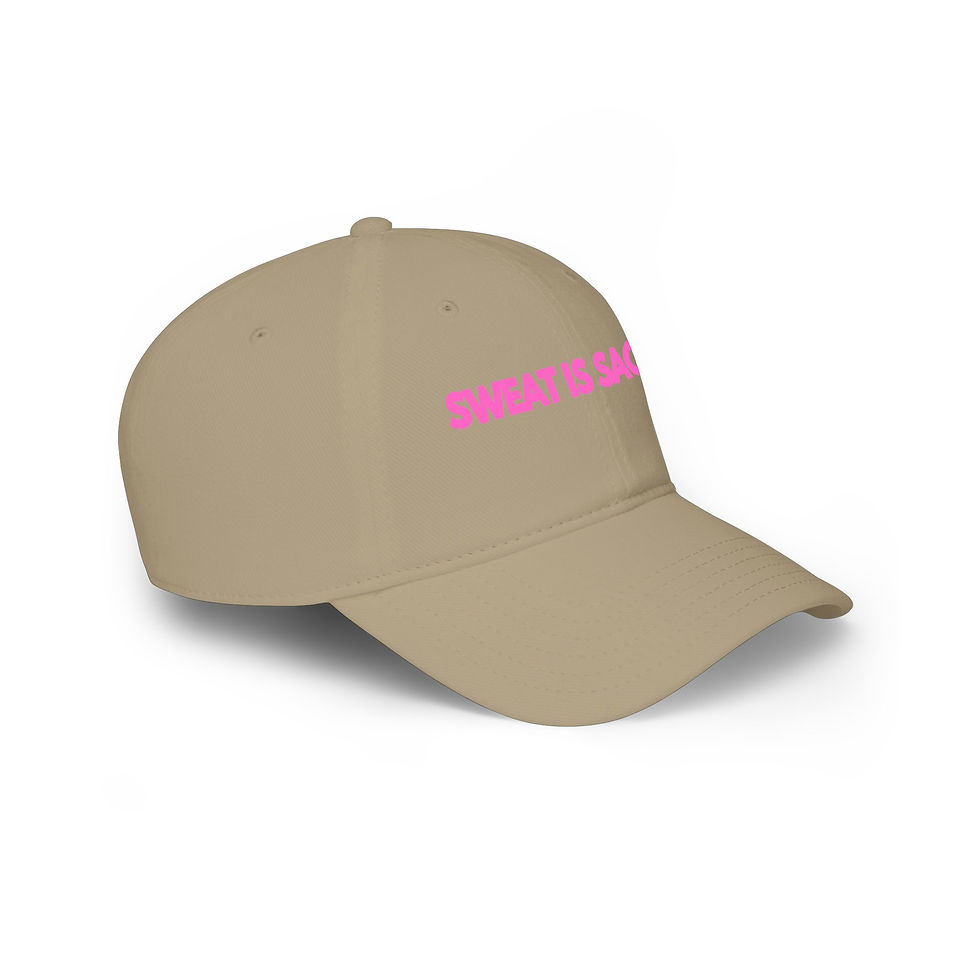 Thumbnail: Sweat Is Sacred Baseball Cap — Fitness Motivational Low Profile Hat