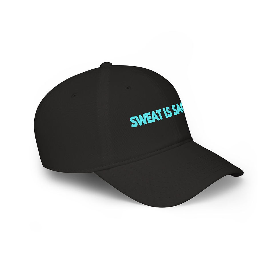Thumbnail: Sweat Is Sacred Baseball Cap — Fitness Motivational Low Profile Hat