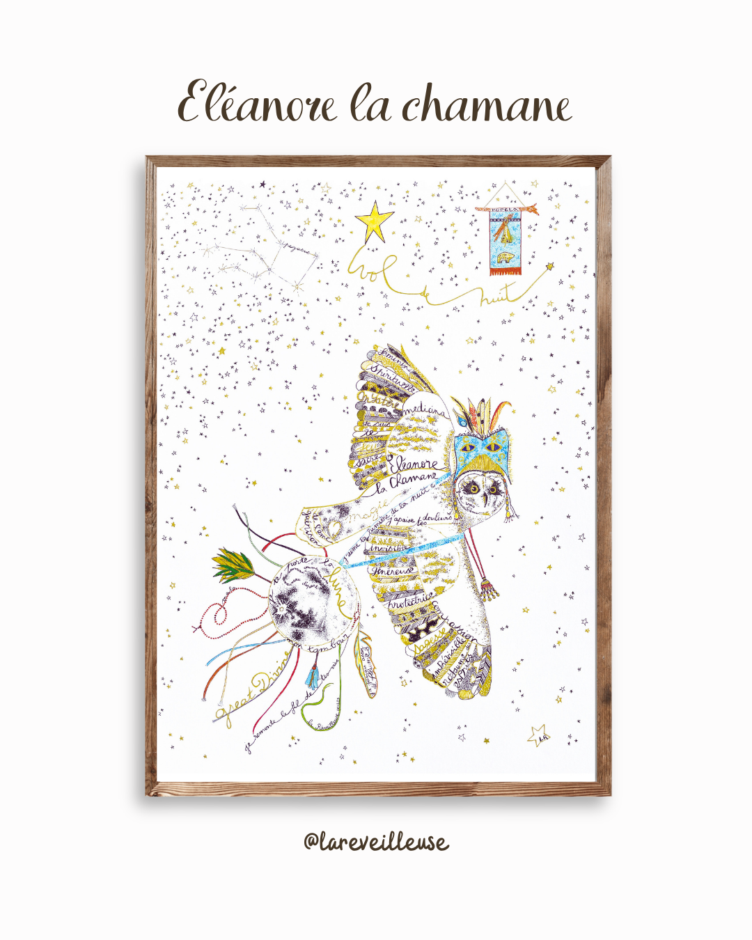 Éléanore la chouette chamane, illustration