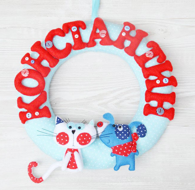 Handmade Wall Decoration Dog&Cat