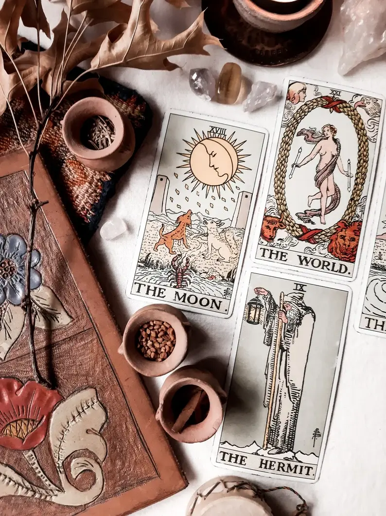 set of tarot cards