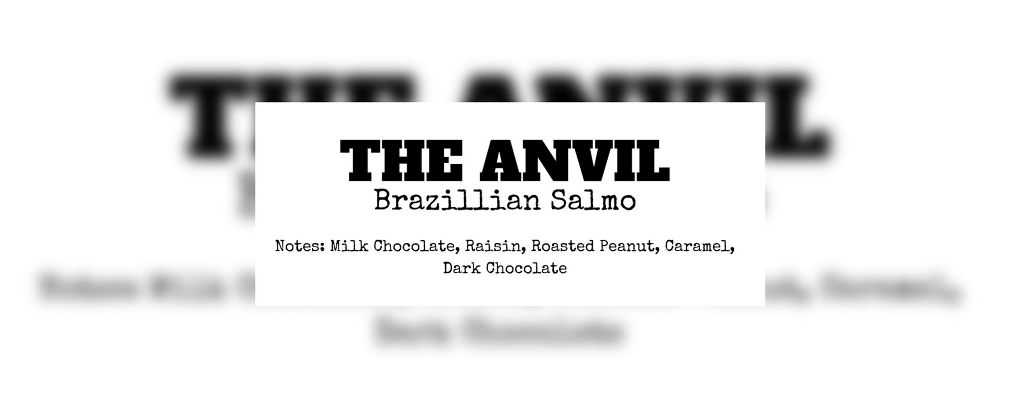 The Anvil (Dark Roast)