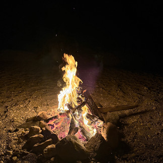 natürlich mit Lagerfeuer