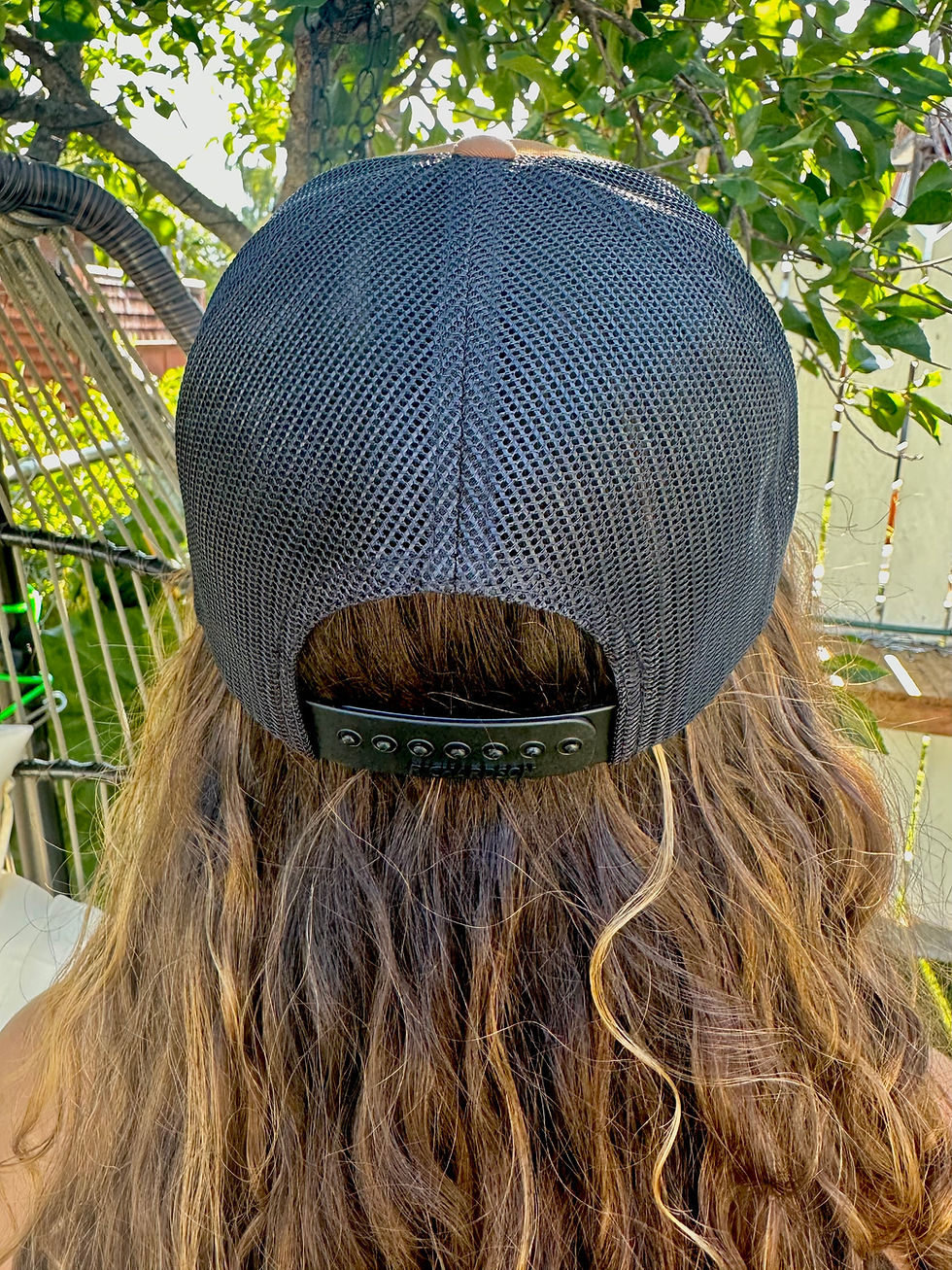 Thumbnail: Low Profile Trucker Hat- Carmel/black