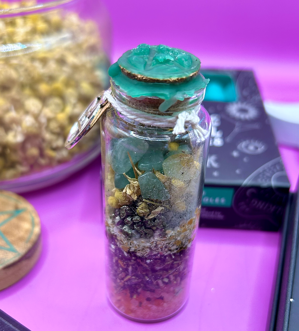 Miniature : SPELL JAR ou FIOLE À SOUHAITS MAGIQUE by Eileen réalisée à la commande