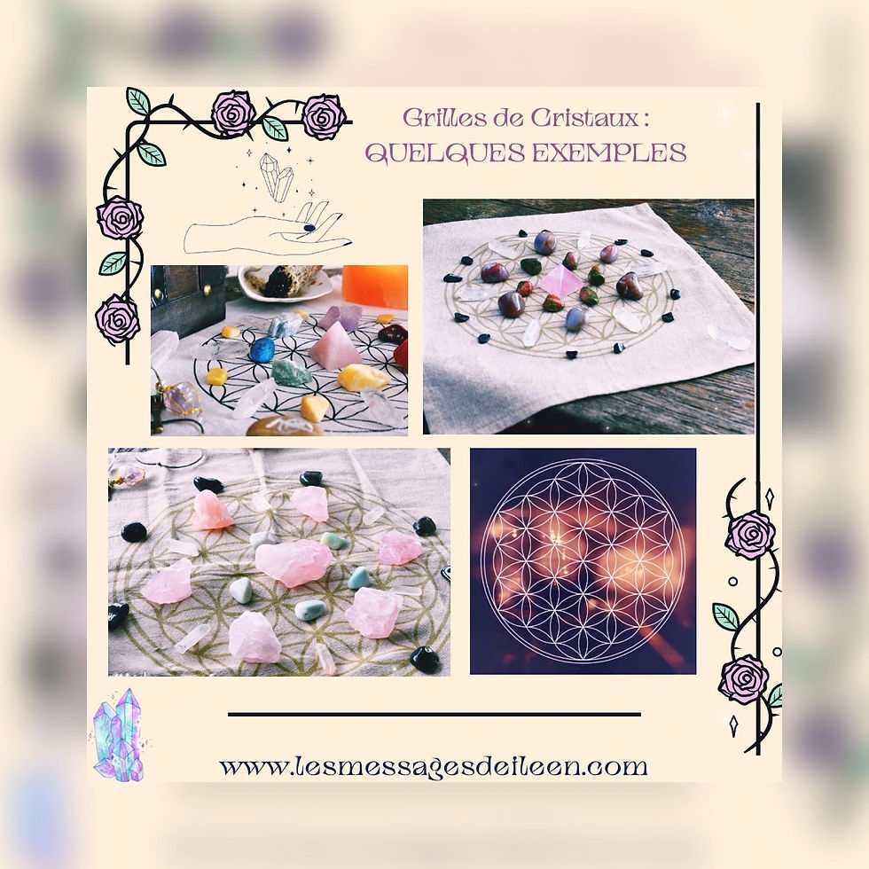 Miniature : Grille de cristaux Amour