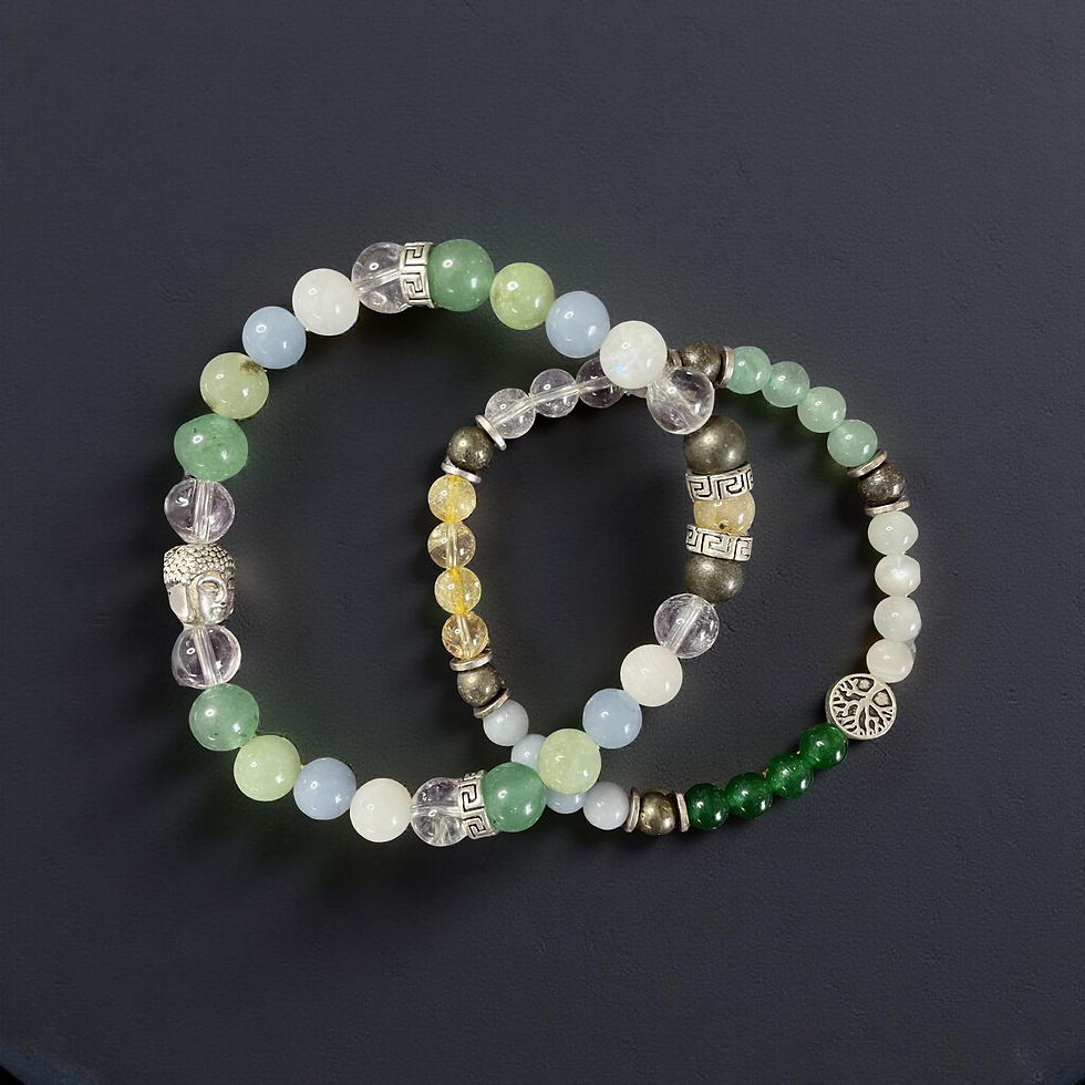 Miniature : Bracelet artisanal de lithothérapie Abondance Positive