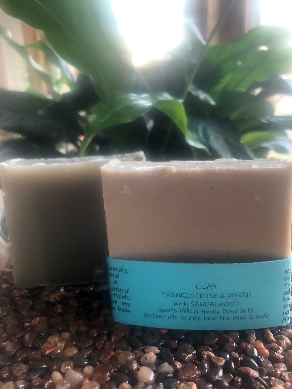 CLAY BAR FRANKINCENSE & MYRRH WITH SANDALWOOD