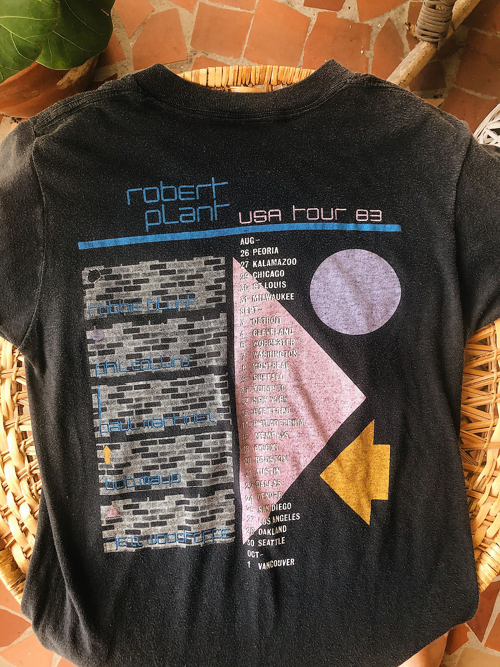 Miniatura: 1983 Robert Plant Concert Tee