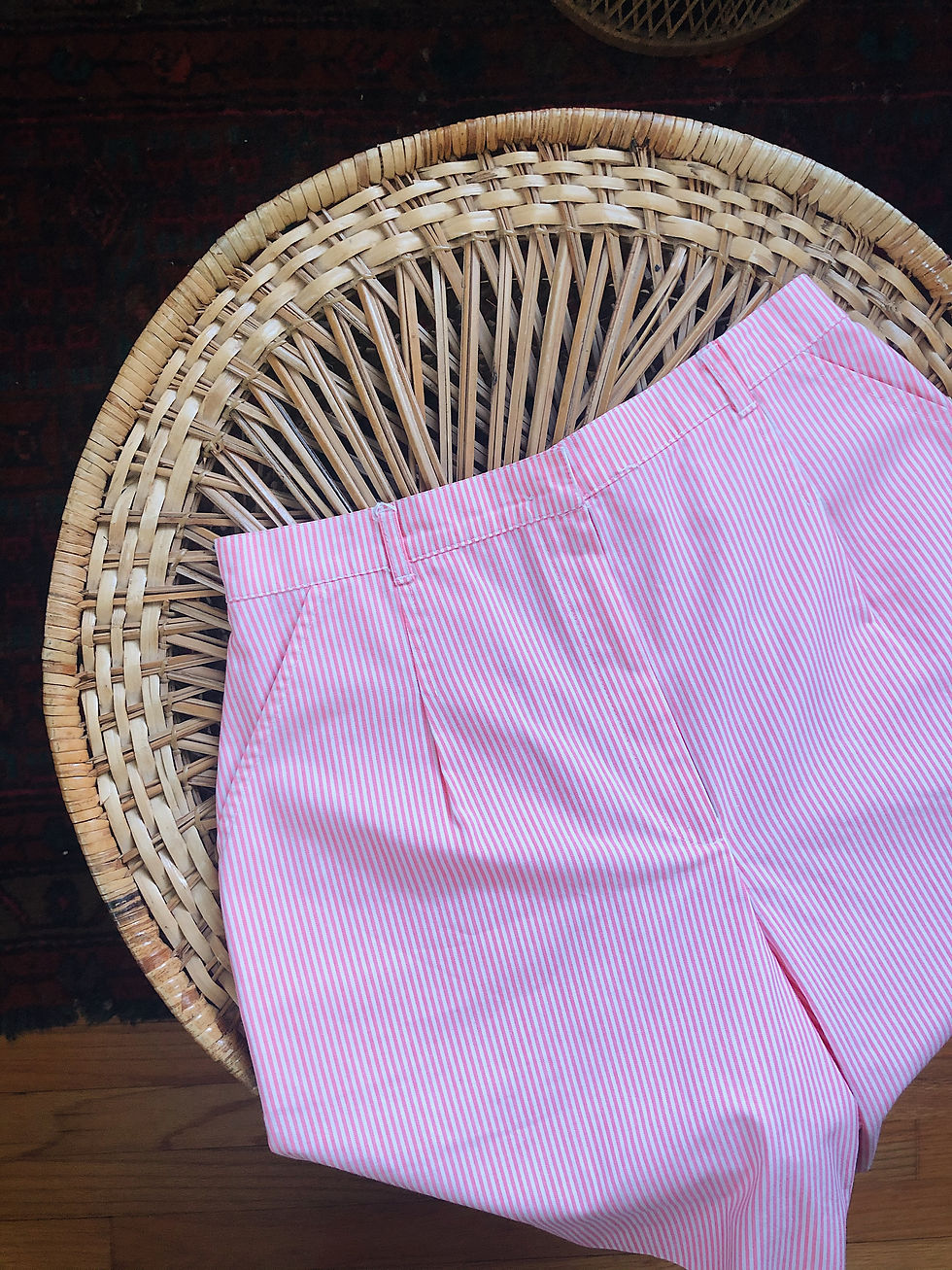 Miniatura: Pink Pinstripe Shorts 