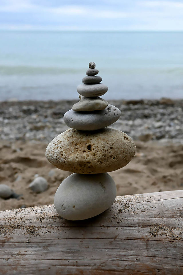 Paige Morgano ROCKS ON BEACH