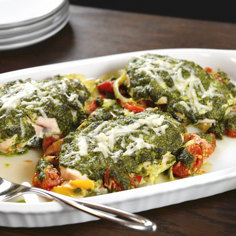 Creamy Spinach Basil Chicken