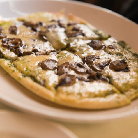 Creamy Spinach Basil Flatbread