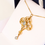 Thumbnail: 15ct Gold Edwardian Aquamarine Pendant