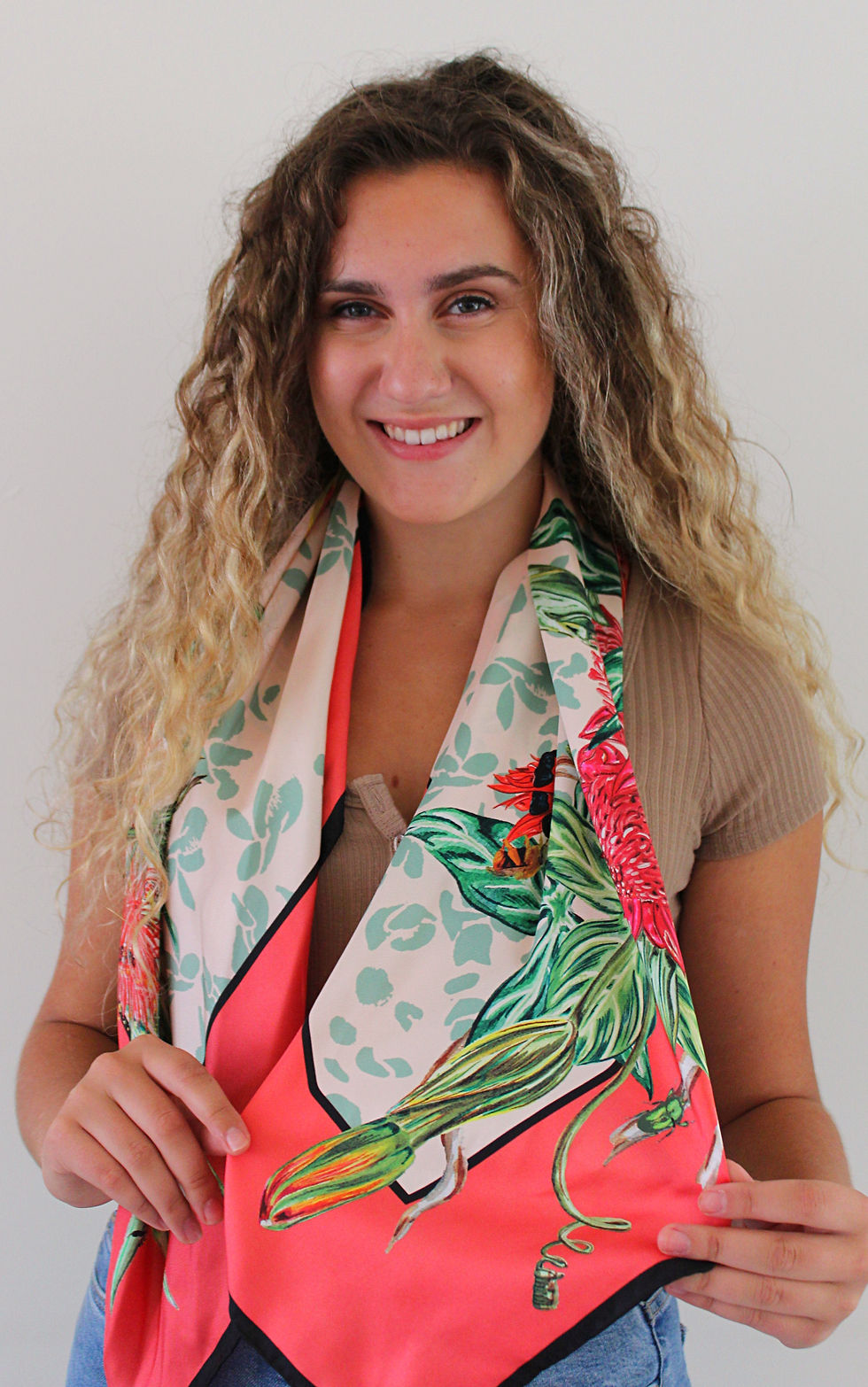 Thumbnail: 100% Silk Scarf - 'Outback Botanicals'