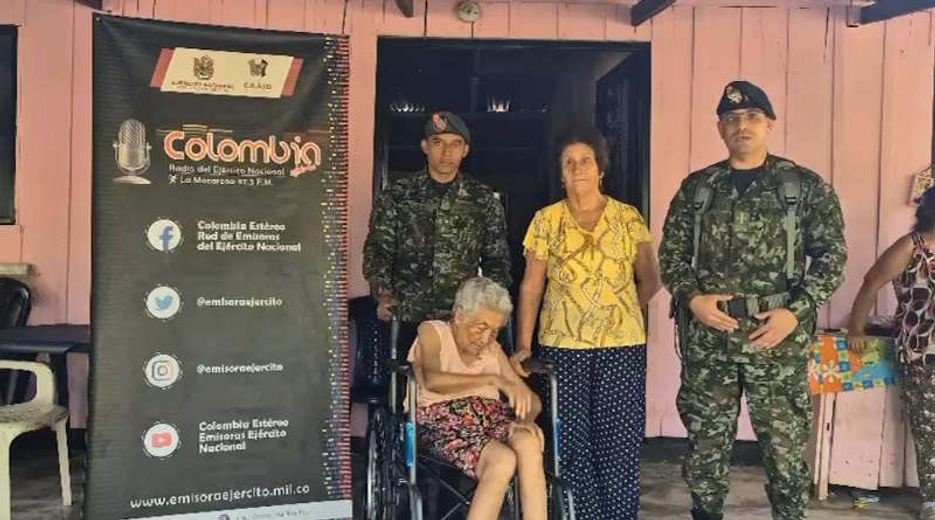EJERCITO NACIONAL MEJORA LA CALIDAD DE VIDA DE UNA ADULTA MAYOR