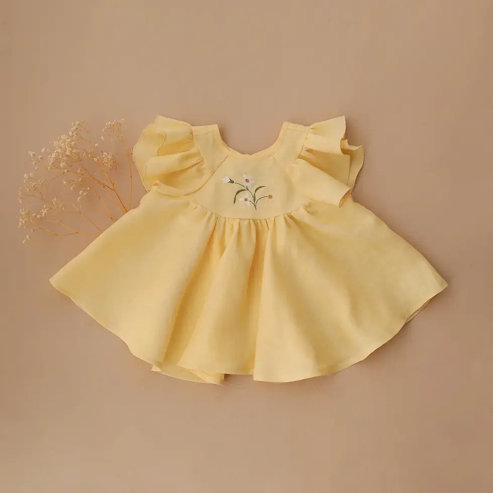 サムネイル： 【 Dannie and Lilou 】Flutter Sleeve Tie Back Blouse